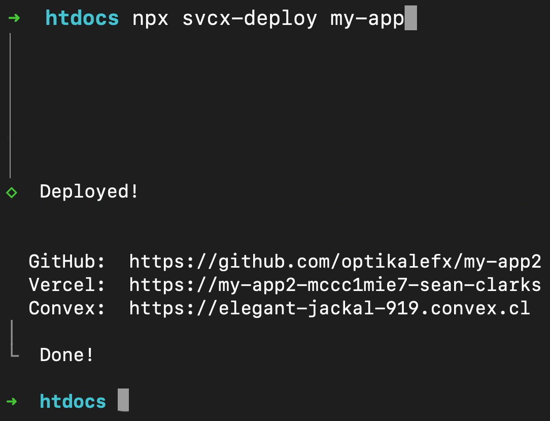 SVCX Deploy